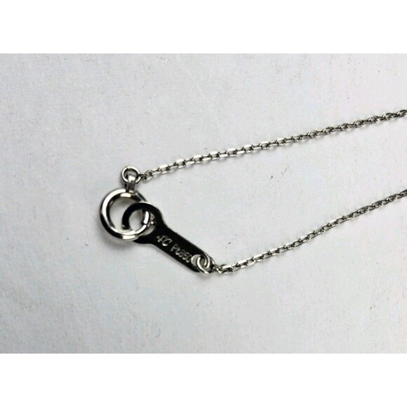 4C Platinum Natural Diamond 4 Stone Necklace - Picture 8 of 12